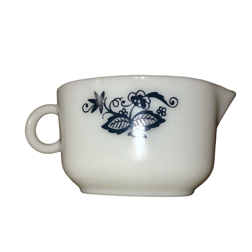 Vintage Pyrex Old Town Blue Gravy Boat Used Thanksgiving 70s - Picture 14 of 16